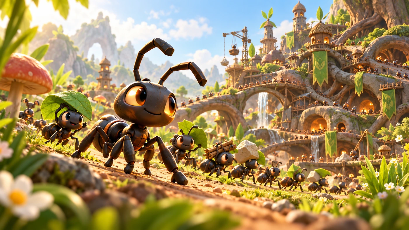 Ants Megapolis colony artwork